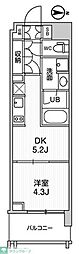 墨田区立川4丁目マンション 1DKの間取図画像