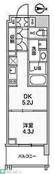 墨田区立川4丁目マンション 1DKの間取図画像