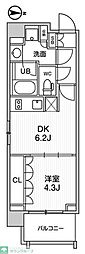 墨田区立川4丁目マンション 1DKの間取図画像