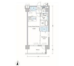 Urbanex森下2 1LDKの間取図画像