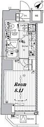 MAKESDESIGN門前仲町GROVE 1Kの間取図画像