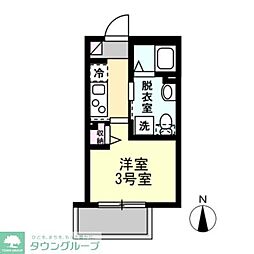 Rimo 1階1Kの間取り