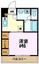 LEMERCI 1Kの間取図画像