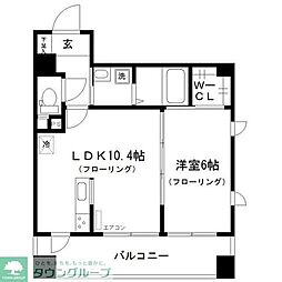 アンクラージュ 1LDKの間取図画像
