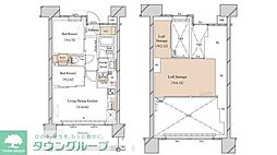 ブランシエスタ新丸子リバーフロント 2LDKの間取図画像