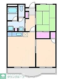 ヴィラオアシス 2LDKの間取図画像