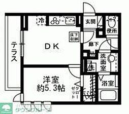 リーベンハイム大曽根台 1DKの間取図画像