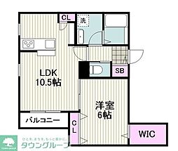 ラフォンテ 1LDKの間取図画像