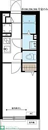 パークブラン日吉 1Kの間取図画像