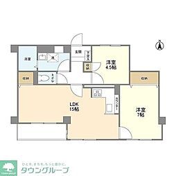 ドミール.アン 2LDKの間取図画像