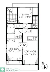 ミルトリーベ 2LDKの間取図画像