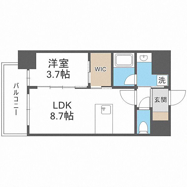 リヴェント福島 ｜大阪府大阪市福島区鷺洲3丁目(賃貸マンション1LDK・12階・32.55㎡)の写真 その2