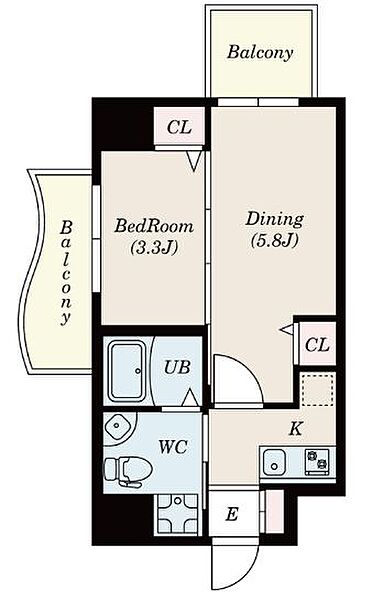 セレニテ上町台 ｜大阪府大阪市中央区上汐1丁目(賃貸マンション1LDK・10階・27.05㎡)の写真 その2