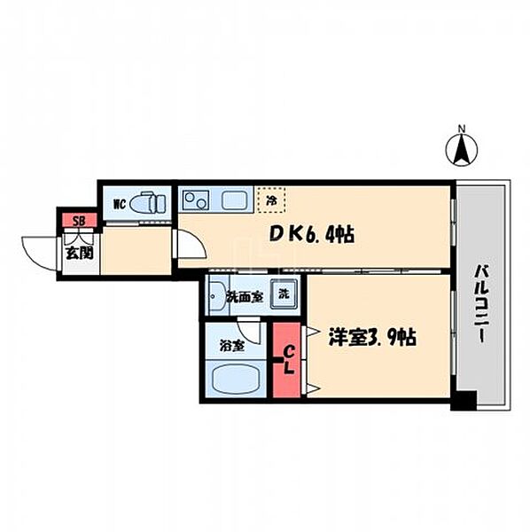 スプランディッド安土町 ｜大阪府大阪市中央区安土町1丁目(賃貸マンション1DK・5階・28.01㎡)の写真 その2