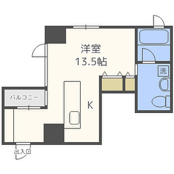 画像2:ルクレ堺筋本町レジデンス　間取り