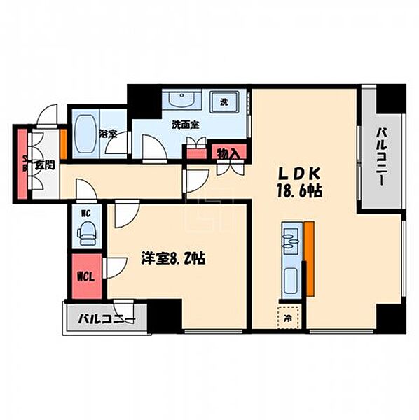 アルグラッド ザ・タワー心斎橋 ｜大阪府大阪市中央区東心斎橋1丁目(賃貸マンション1LDK・30階・64.98㎡)の写真 その2