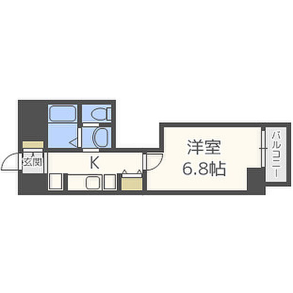 CQレジデンス大阪WEST ｜大阪府大阪市西区本田3丁目(賃貸マンション1K・7階・25.23㎡)の写真 その2