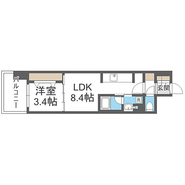 アーバネックス本町II 303｜大阪府大阪市西区阿波座1丁目(賃貸マンション1LDK・3階・31.01㎡)の写真 その2