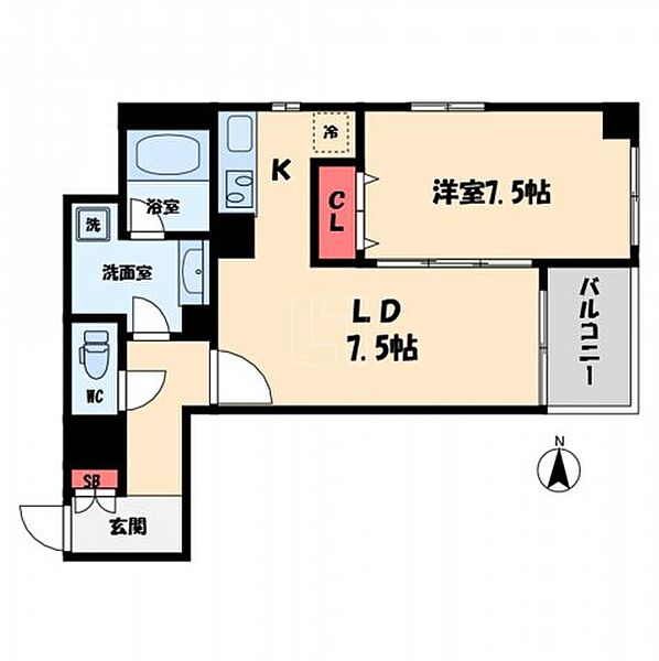 レジディア心斎橋ウエスト ｜大阪府大阪市西区新町3丁目(賃貸マンション1LDK・12階・47.54㎡)の写真 その2