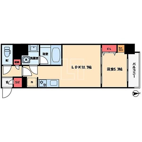 アーバネックス南新町 ｜大阪府大阪市中央区南新町2丁目(賃貸マンション1LDK・5階・38.18㎡)の写真 その2