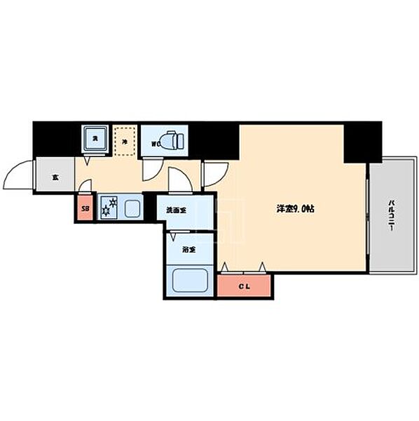 アドバンス心斎橋グランガーデン ｜大阪府大阪市中央区島之内1丁目(賃貸マンション1K・13階・30.02㎡)の写真 その2