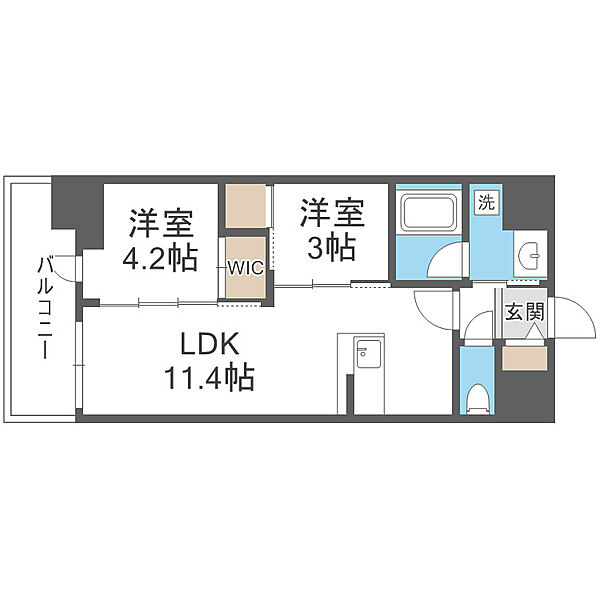 セレニテフラン梅田 ｜大阪府大阪市北区西天満6丁目(賃貸マンション2LDK・7階・43.94㎡)の写真 その2