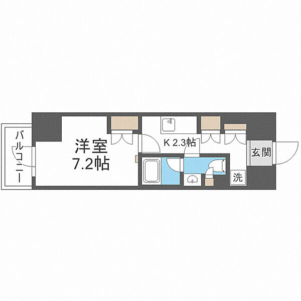 エスリードコート堺筋本町 ｜大阪府大阪市中央区博労町1丁目(賃貸マンション1K・11階・27.86㎡)の写真 その2