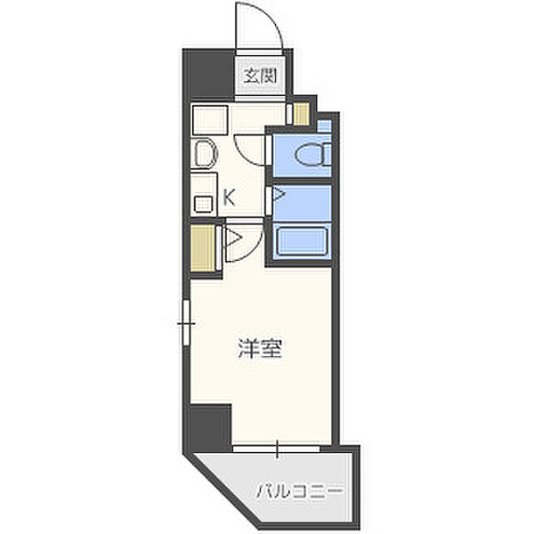 エスリード上本町北 ｜大阪府大阪市中央区上本町西2丁目(賃貸マンション1K・5階・20.21㎡)の写真 その2