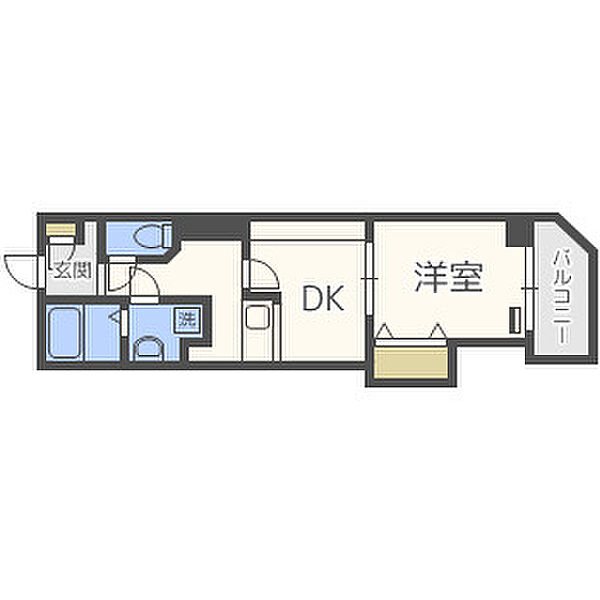 クレシア東心斎橋 ｜大阪府大阪市中央区島之内1丁目(賃貸マンション1DK・4階・33.87㎡)の写真 その2