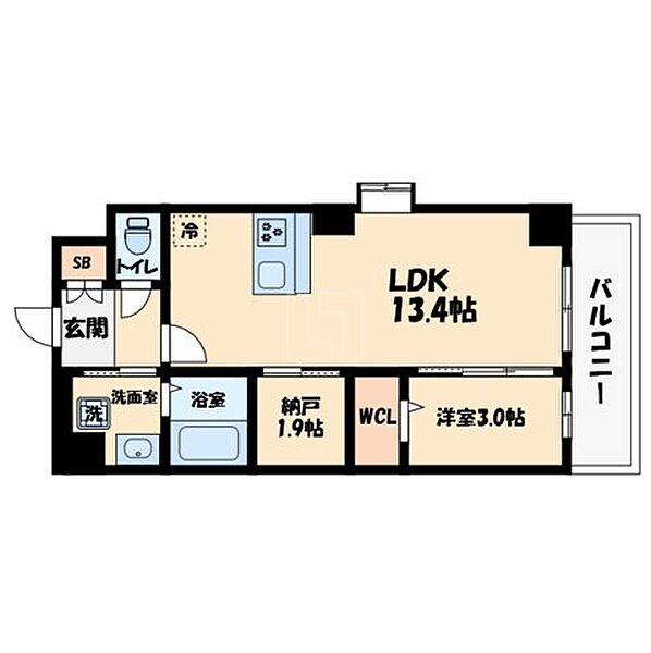 プレサンスNEO九条ディアシス ｜大阪府大阪市西区川口4丁目(賃貸マンション1SLDK・6階・44.15㎡)の写真 その2