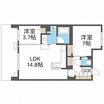 ロイヤルパークス桃坂  ｜ 大阪府大阪市天王寺区筆ケ崎町（賃貸マンション2LDK・8階・59.94㎡） その2