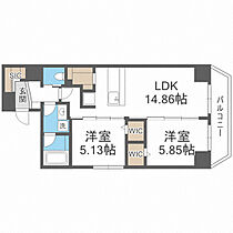 大阪府大阪市西区北堀江3丁目（賃貸マンション2LDK・9階・61.74㎡） その2