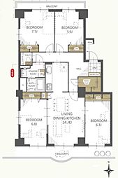 物件画像 北柏ライフタウン4−1−7号棟