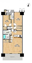 ソフィア柏グランハースト 2LDKの間取図画像