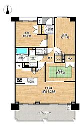 プレジール柏明原 3LDKの間取図画像