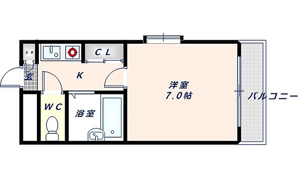 グローバルエイシン ｜大阪府東大阪市友井3丁目(賃貸マンション1K・4階・20.00㎡)の写真 その2