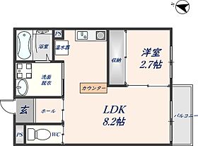 大阪府東大阪市吉田1丁目（賃貸マンション1LDK・2階・35.39㎡） その2