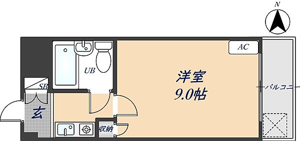 スタジオL・H 1006｜大阪府東大阪市瓜生堂2丁目(賃貸マンション1K・1階・22.00㎡)の写真 その2