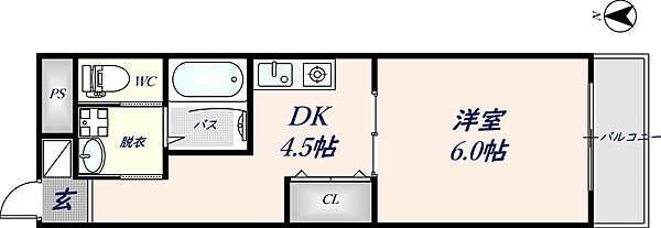 グランT・カンダ 203｜大阪府東大阪市神田町(賃貸マンション1DK・2階・28.00㎡)の写真 その2