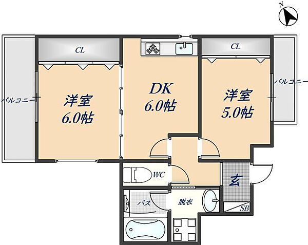 ブロードエトワール 902｜大阪府八尾市本町7丁目(賃貸マンション2DK・9階・41.24㎡)の写真 その2