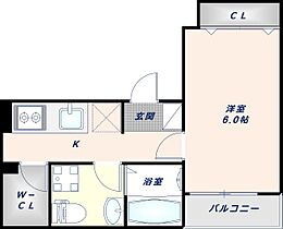 Ritz SQUARE蘭狭館II  ｜ 大阪府東大阪市足代新町（賃貸マンション1K・2階・20.96㎡） その2