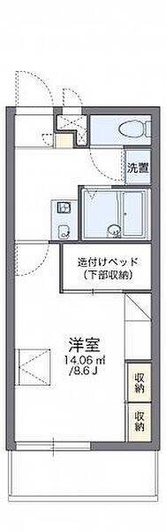 レオパレスグリチーネ 310｜大阪府八尾市西高安町3丁目(賃貸マンション1K・3階・23.18㎡)の写真 その2