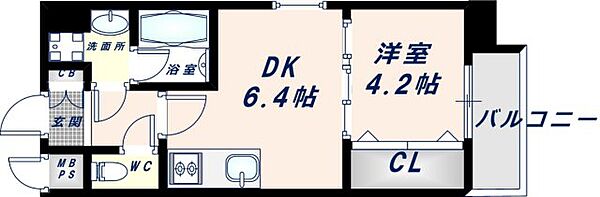 スプランディット高井田 1108｜大阪府東大阪市高井田西6丁目(賃貸マンション1DK・11階・28.08㎡)の写真 その2