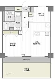 いづみハイツ滝不動5号棟 2LDKの間取図画像