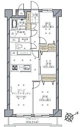 志津住宅 3LDKの間取図画像