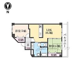 I-PLACE東垣内 3階2LDKの間取り