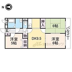 エスポワールM2 3LDKの間取図画像
