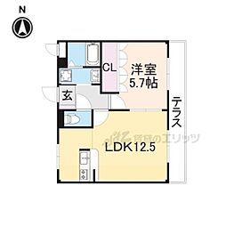 ルピナスネオコート 1LDKの間取図画像
