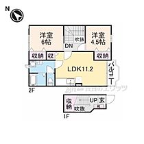 サンシャインA 201 ｜ 京都府京丹後市大宮町善王寺三本松（賃貸アパート2LDK・2階・60.19㎡） その2