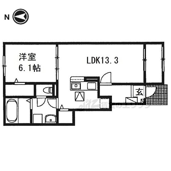 コンフォルタ西舞鶴 103｜京都府舞鶴市字引土(賃貸アパート1LDK・1階・50.05㎡)の写真 その2